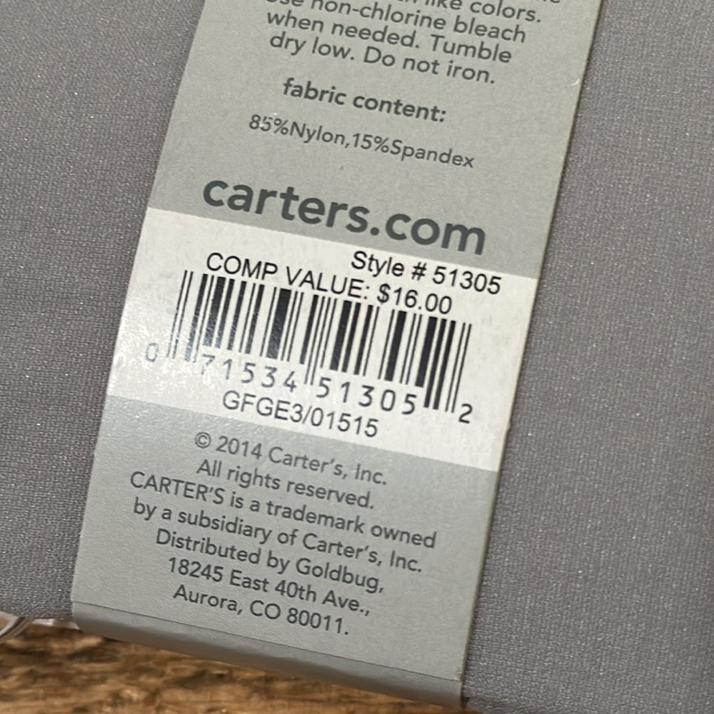 Carter’s 2 pairs of tights NWT - Picture 5 of 5